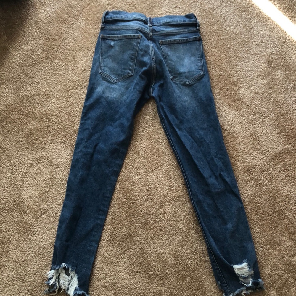 Gap distressed skinny jeans